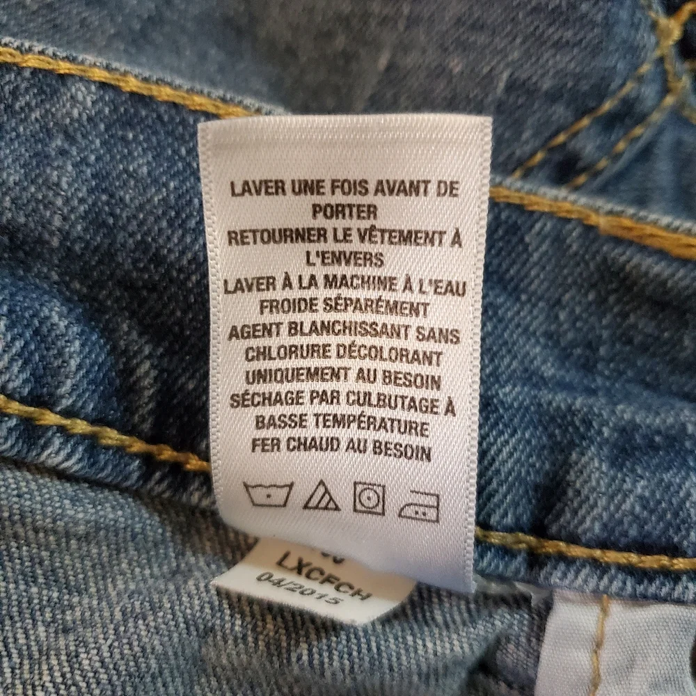 Aeropostale Denim Stretch Distressed Roll Cuff‎ Denim Shorts Size 10